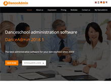 Tablet Screenshot of danceadmin.com